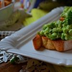 Бутербродики с зеленым горошком и рикоттой