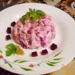Салат Свекольный с рыбой