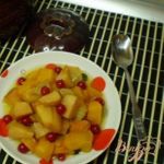 Десерт из тыквы с фруктами