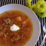 Борщ с грибами