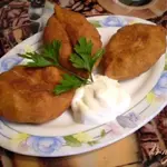 Жаренные пирожки на картофельном отваре