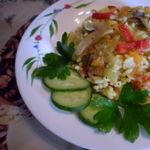 Рис с шампиньонами