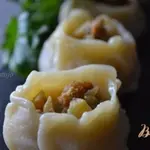 Открытые вареники на пару