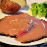 Ростбиф с чесночным соусом