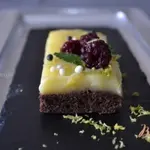 Брауни с лимонным кремом