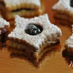 Печенье Линзер с джемом