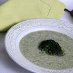 Куриный суп из брокколи, с грушей