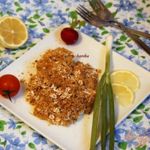 Рыбное филе под овсяной корочкой