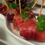 Виноград с ветчиной
