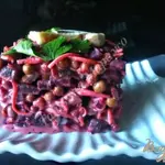 Свекольный салат с грибами