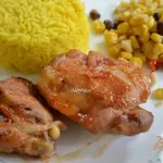 Куриные бедрышки в апельсиновой глазури