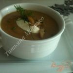 Крем-суп из каштанов и гусиной печени