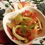 Кальмары с овощами по-корейски