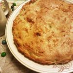 Пирог из семги и грибов