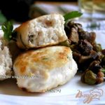 Морбиделле из курицы с шампиньонами и горошком