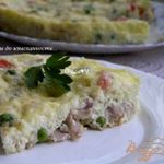 Фриттата с курицей и овощами в мультиварке