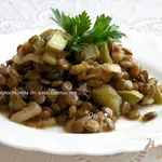 Чечевица с кабачками в мультиварке