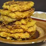 Блины из сладкого картофеля с кремом со вкусом корицы