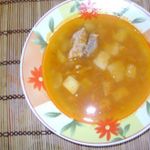 Гороховый суп со свиными ребрышками