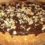 Ореховый чизкейк с шоколадным ганашем