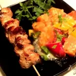Куриные грудки на шпажках
