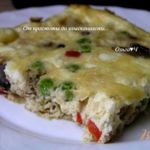 Фриттата с грибами, овощами и сыром фета