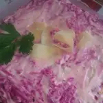 Селедка под шубой с сыром