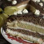 Нежный торт с лимонным кремом