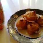 Заварное  печенье с творогом