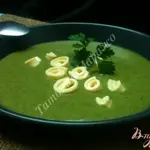 Шпинатный суп с грушами