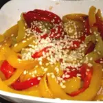 Закуска из печеных перцев