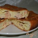 Пирог с консервированной рыбой и сыром