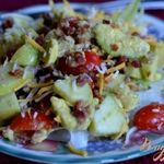 Салат с яблоками и авокадо