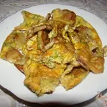 Яичница с баклажанами