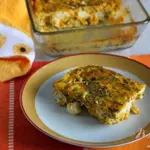 Фриттата из куриного филе, тыквы, брынзы