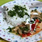 Гуляш из кусочков индейки