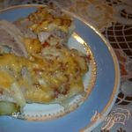 Картофель запеченный с беконом и сыром