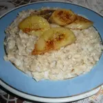 Овсяная каша с жареным бананом