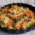 Овощи с фаршем запеченные в духовке