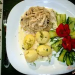 Рубец в сливках