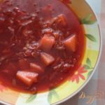 Постный борщ