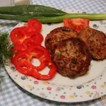 Ленивые зразы из фарша, картофеля с зеленью