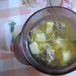 Суп с фрикадельками и паутинкой
