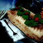Рисовая запеканка с яблоками