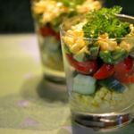 Салат с авокадо и с овощами