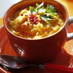 Суп пюре из тыквы и красной чечевицы