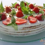 Торт Клубничка на дереве (Baumkuchen)