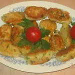 Картофельные котлеты с брынзой