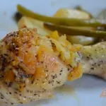 Курица с овощами в пакете