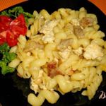 Макароны со смешанным фаршем
